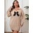 Plus Size, HERTALK Women's Plus Size Winter Dress - Elegant High Collar Sweater A-Line Dress with Bow Waist & Collar, Machine Washable Long Sleeve Party Wedding Guest Dress (Plus Size 12+) - Cozy Fall & Winter Outfits