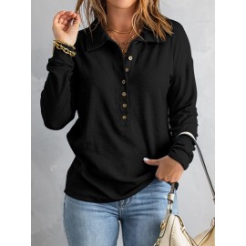 Plus Size, Elegant Women's Sweater- Long Sleeve Loose Sweater with Button Closure, Soft Everyday and Formal Top Suitable Autumn and Winter Seasons, Stylish Office Party Wear- Women's Sweater, Women's Sweater, Casual Winter Clothing, Classic Knitwear