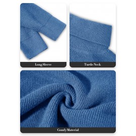 Plus Size, Women' Size Chunky Batwing Sweater - Oversized Turtleneck Pullover, Winter Warm Loose Fit Jumper Suitable for Winter, Casual & Dressy Outfits