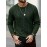 New Autumn-Winter Men's Casual Commuter Solid Color Crew Neck Knit Pullover