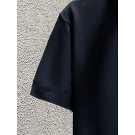 New Spring And Summer Polo Shirt with Pocket, Knitted Collar Button Trendy T-Shirt, Short Sleeve Sweater, Comfortable And Casual Versatile Top, Machine Washable.