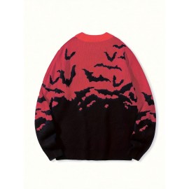New Stylish Versatile Casual Men's Halloween Knit Pullover