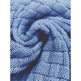 Men's Casual Waffle Knit Lapel Button Sweater