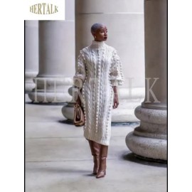 Elegant European and American High-Neck Long Dress for Women | Long-Sleeve A-line Winter Black Dress, Suitable for Weddings, Parties, and Formal Occasions, Machine Washable - Fashionable Long Dress, Solid Color, No, Regular Sleeve, Regular Top