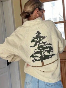 Women's Beige Shawl Collar cardigan - Long Sleeve non-stretch Sweater, Button-Front Closure for Spring/Fall/Summer Layering, Office Casual Outfits - Women's Sweater Tops, Spring Layering, Relaxed Fit, Quality Stitching, Stylish Outerwear, Weekend Wear