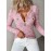 Women's Elegant V-Neck Sweater with Full Zipper Front - Belted Waist Suitable for Spring/Fall, Casual to Office Wear, Solid Color Long Sleeve Blouses Sweaters