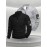 Two-Pack Plus Size Men's Full-Zip Jacket, Half-Zip Front, Elastic Zipper, Half-Zip Casual Coat, Suitable for Gym, Office, Daily Wear - Dark Gray/Black-Dark Gray/Light Gray-Dark Gray/White-Black/White-Black/Light Gray-Light Gray/White Men's Wear