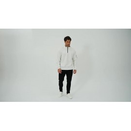 Two-Pack Plus Size Men's Full-Zip Jacket, Half-Zip Front, Elastic Zipper, Half-Zip Casual Coat, Suitable for Gym, Office, Daily Wear - Dark Gray/Black-Dark Gray/Light Gray-Dark Gray/White-Black/White-Black/Light Gray-Light Gray/White Men's Wear 