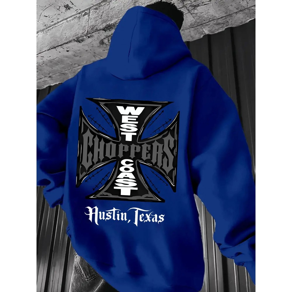 Men'S New Print Sweatshirt, Plus Size