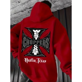 Men'S New Print Sweatshirt, Plus Size