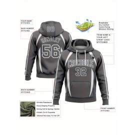 Customizable Men'S Plus Size Hoodie - Personalized 