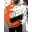 Men'S Chicago 22 Graphic Print Hoodie - Orange & Black Casual Pullover with Drawstring Pockets, Regular Fit Long Sleeve Sweatshirt for Spring/Fall, Daily Wear & Gifts, PLUS SIZE