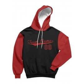 Custom Men'S Hoodies Featuring Personalized Names And Numbers - Available in Multiple Colors, Suitable for Baseball, Hiking, And Everyday Casual Wear - with a Hood, Front Pocket, Made of, Perfect for Outdoor Activities, Plus Size