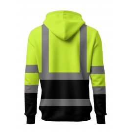 Custom Men's Hooded with Personalized Name/Text/Logo Print - Heavy-Duty Breathable Fabric Suitable for Gym, Team Uniforms, Promotional Wear - Adjustable Hood, Self-Defined Branding, Durable Casual Workwear for Large Sizes, PLUS SIZE