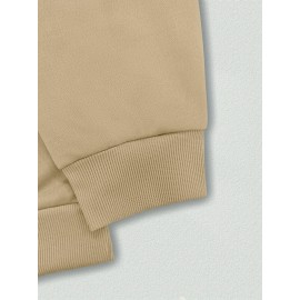 Men'S Plus Size Sweatshirt | Western Forest Print, Casual Street Style, Long Sleeve, Crew Neck, Regular Fit for Autumn-Winter