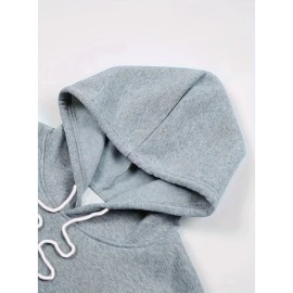 Men's Large Hooded Sweatshirt - Personalized Logo/Text/Design Printing on Left Chest & Back, Bulk Orders for Team Uniforms, School Jackets, Couples Matching - Relaxed Fit Logo Printing Service (Logo/Text/Graphic), PLUS SIZE