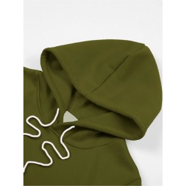 Men's Large Hooded Sweatshirt - Personalized Logo/Text/Design Printing on Left Chest & Back, Bulk Orders for Team Uniforms, School Jackets, Couples Matching - Relaxed Fit Logo Printing Service (Logo/Text/Graphic), PLUS SIZE