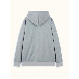 Men's Large Hooded Sweatshirt - Personalized Logo/Text/Design Printing on Left Chest & Back, Bulk Orders for Team Uniforms, School Jackets, Couples Matching - Relaxed Fit Logo Printing Service (Logo/Text/Graphic), PLUS SIZE