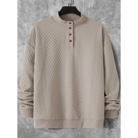 Spring and Autumn Oversized Men's Casual Sweatshirt Jacket, Fashionable Soft Comfortable Outerwear, PLUS SIZE