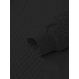 Spring and Autumn Oversized Men's Casual Sweatshirt Jacket, Fashionable Soft Comfortable Outerwear, PLUS SIZE