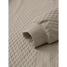 Spring and Autumn Oversized Men's Casual Sweatshirt Jacket, Fashionable Soft Comfortable Outerwear, PLUS SIZE