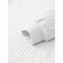 Spring and Autumn Oversized Men's Casual Sweatshirt Jacket, Fashionable Soft Comfortable Outerwear, PLUS SIZE