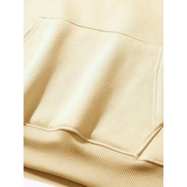 Men'S Ew People Graphic Print Hooded Sweatshirt - Oversized Loose Fit Pullover Hoodie with Kangaroo Pocket, Long Sleeve Casual Winter Warmth, with Lettering, Comfortable Casual Attire & Ideal Gift for Men (Autumn/Winter), Plus Size